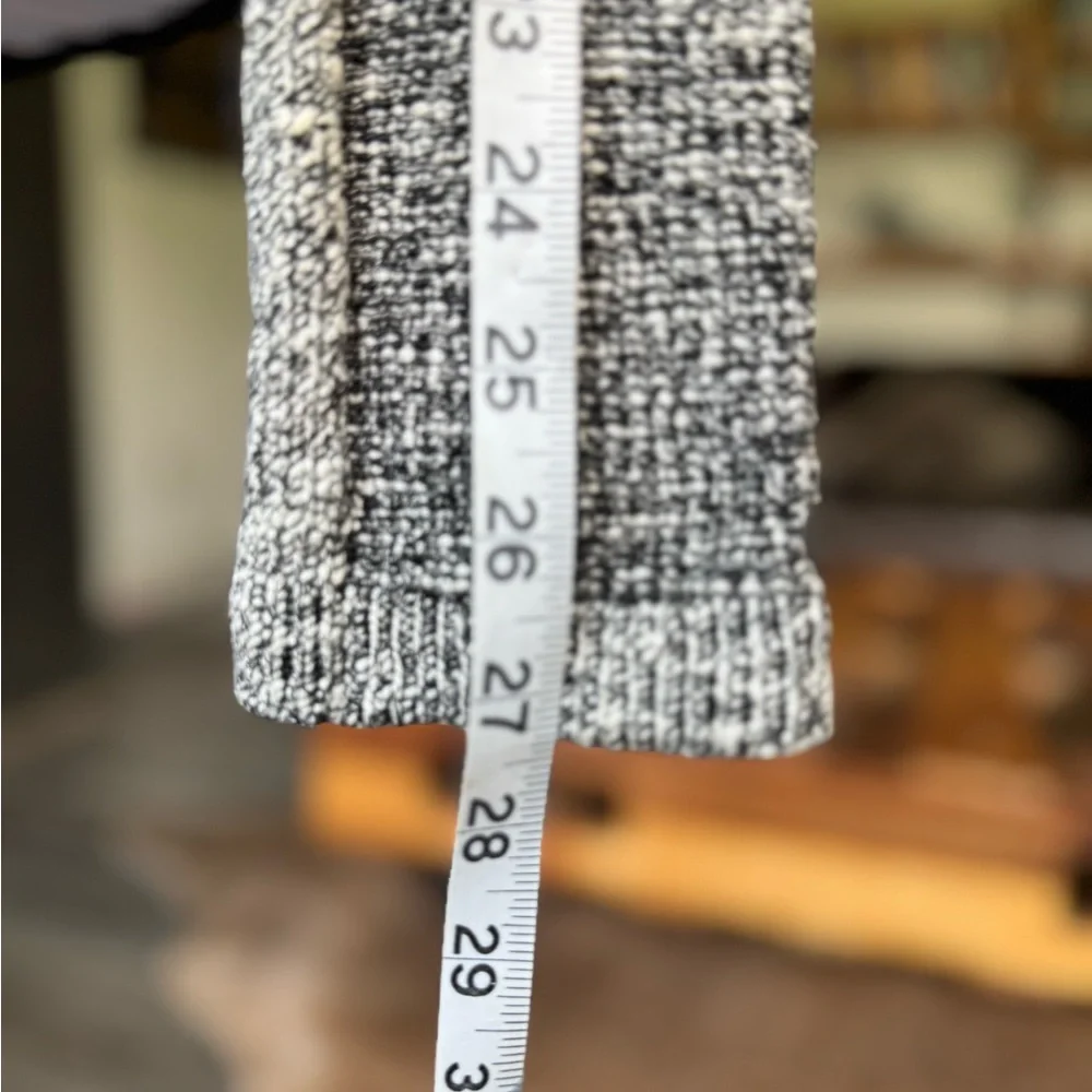 Rag & Bone tweed pattern knitted Moto jacket ; size L - Picture 10 of 13